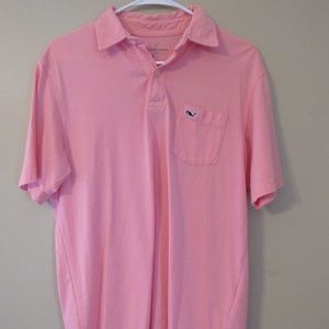 Pink Vineyard Vines Golf Shirt (Pima Cotton)